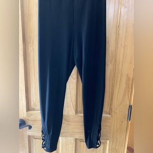 Sympli Black Legging w/ Criss Cross Detail